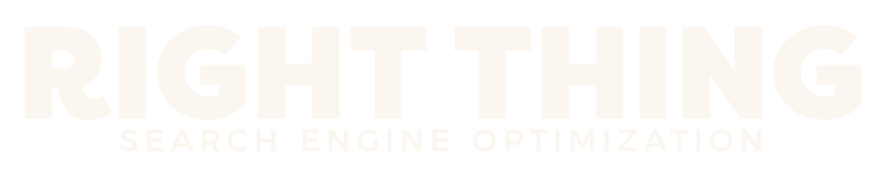 Right Thing — Search Engine Optimization logo